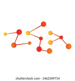 Molecular structure chemical atoms vector illustration