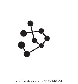 Molecular structure chemical atoms vector illustration