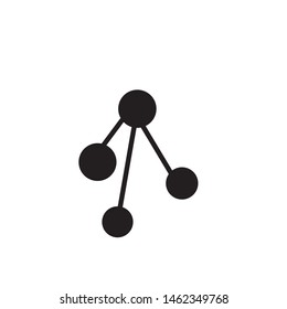 Molecular structure chemical atoms vector illustration