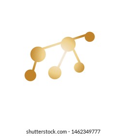 Molecular structure chemical atoms vector illustration