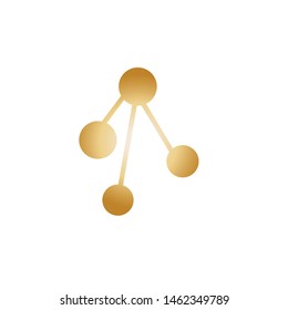 Molecular structure chemical atoms vector illustration