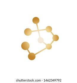 Molecular structure chemical atoms vector illustration