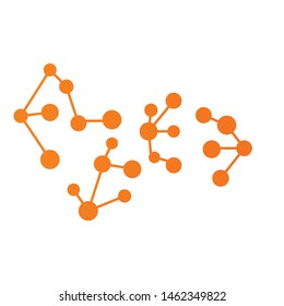 Molecular structure chemical atoms vector illustration