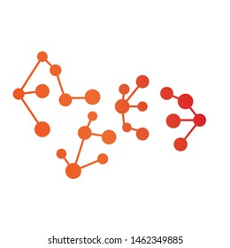 Molecular structure chemical atoms vector illustration
