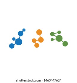 Molecular structure chemical atoms vector illustration