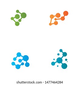 Molecular structure chemical atoms vector illustration - Shutterstock ID 1477464284