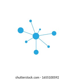 Molecular structure chemical atoms vector illustration