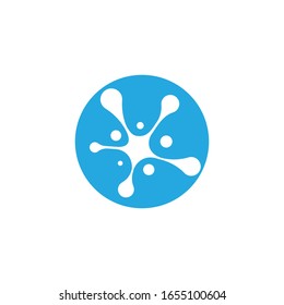 Molecular structure chemical atoms vector illustration