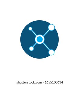 Molecular structure chemical atoms vector illustration