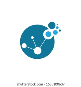 Molecular structure chemical atoms vector illustration