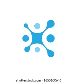 Molecular structure chemical atoms vector illustration