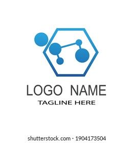 Molecular structure chemical atoms vector illustration