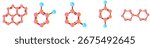 Molecular Structure Clipart Set – 3D Atom and Molecule Illustration for Chemistry, Science, and Educational Design Projects