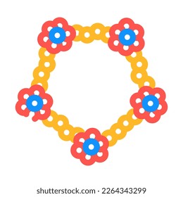 molecular structure color icon vector. molecular structure sign. isolated symbol illustration