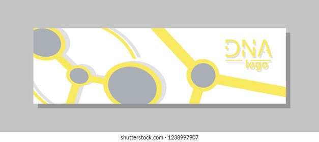 Molecular structure with connected lines and dots. Scientific pattern atom DNA with elements for magazine, leaflet, cover, poster design
