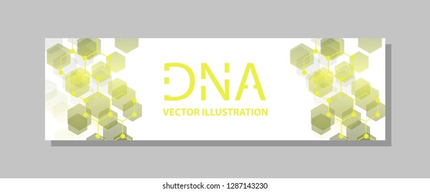 Molecular structure with connected lines and dots. Scientific pattern atom DNA with elements for magazine, leaflet, cover, poster design