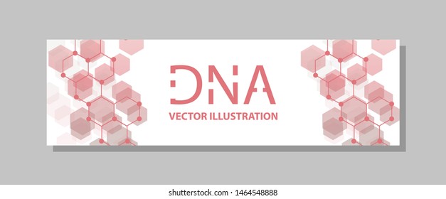 Molecular structure with connected lines and dots. Scientific pattern atom DNA with elements for magazine, leaflet, cover, poster design