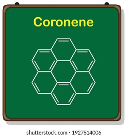 estructura molecular de coroneno (C24H12)