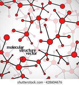 Molecular structure. DNA. Colorful background, vector illustration, eps 10