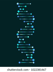 Molecular structure of DNA. Vector illustration.