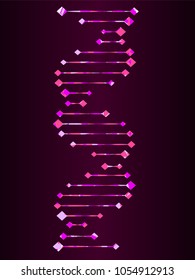 Molecular structure of DNA. DNA. Vector illustration.