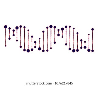 Molecular structure of DNA. DNA. Vector illustration.