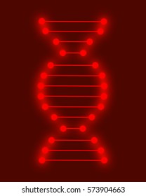 Molecular structure of DNA. DNA. Vector illustration.