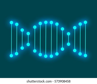 Molecular structure of DNA. DNA. Vector illustration.