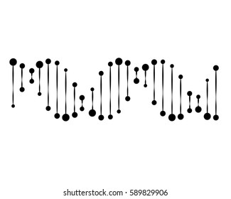 Molecular structure of DNA. DNA. Vector illustration.