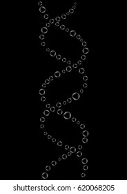 Molecular structure of DNA. DNA. Vector illustration.