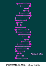Molecular structure of DNA. DNA. Vector illustration.