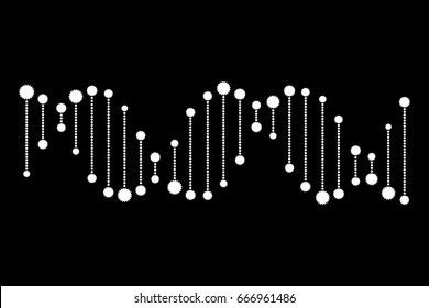 Molecular structure of DNA. DNA. Vector illustration.