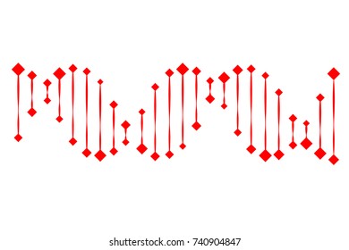 Molecular structure of DNA. DNA Vector illustration.