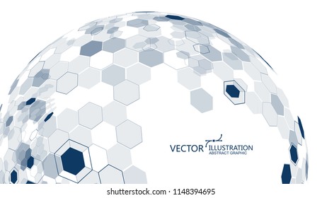 Molecular structure formed the three-dimensional earth, the implication of the sense of science and technology.