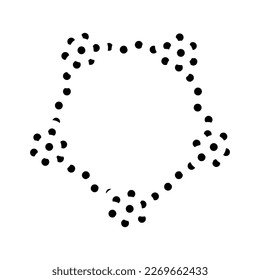 molecular structure glyph icon vector. molecular structure sign. isolated symbol illustration