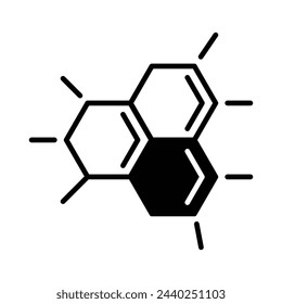 Molecular structure icon editable stock vector illustration