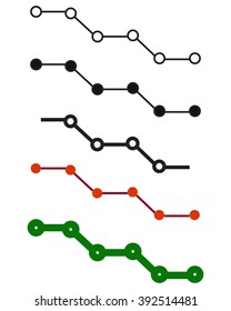 Molecular Structure Icon Flat Graphic Design