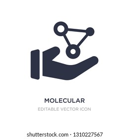 molecular structure icon on white background. Simple element illustration from Medical concept. molecular structure icon symbol design.