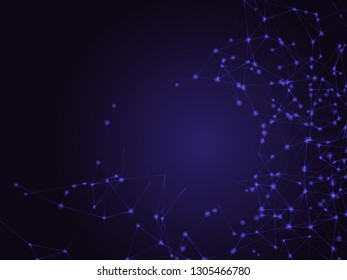 Molecular structure, Internet connection, abstract technology graphic background. Vector illustration
