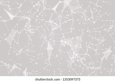 Molecular structure, Internet connection, abstract technology graphic background. Vector illustration
