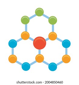 molecular structure laboratory science icon