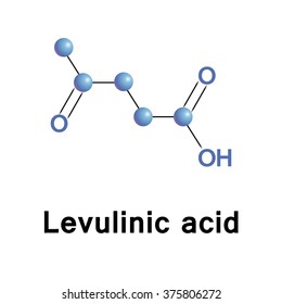 Molecular structure of levulinic acid, is classified as a keto acid