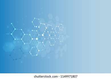 molecular structure medical background Illustrations 