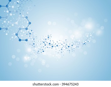 molecular structure medical background Illustrations