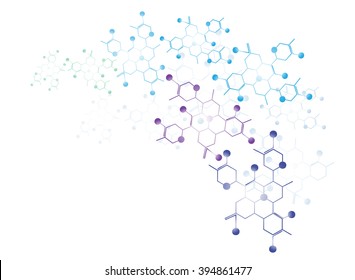  Molecular Structure Medical Background Illustrations