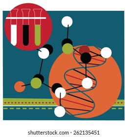 Molecular structure, medical research, molecule, atom, proton and electron , science, chemistry, biology, medicine and genetics