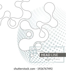Molecular structure. Modern vector illustration
