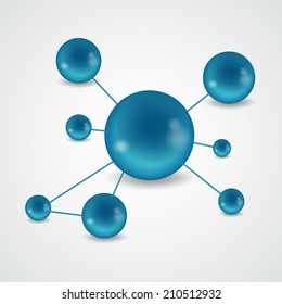 molecular structure of the molecule against the background