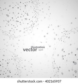 Molecular structure, network connection, abstract vector illustration eps10