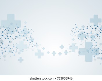 molecular structure particles medical and Vector Connections